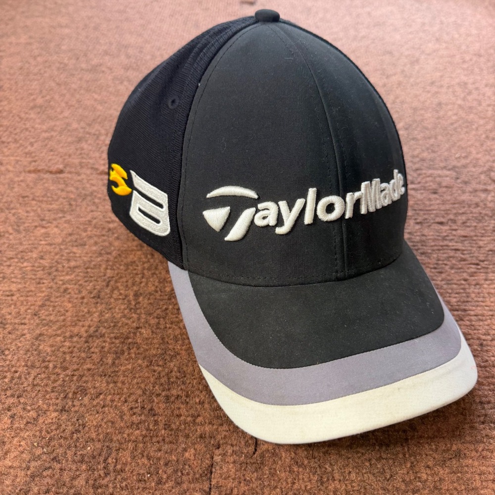 TaylorMade T-Max Gear Golf Hat Mens Black TP Ball Burner Adjustable Baseball Cap